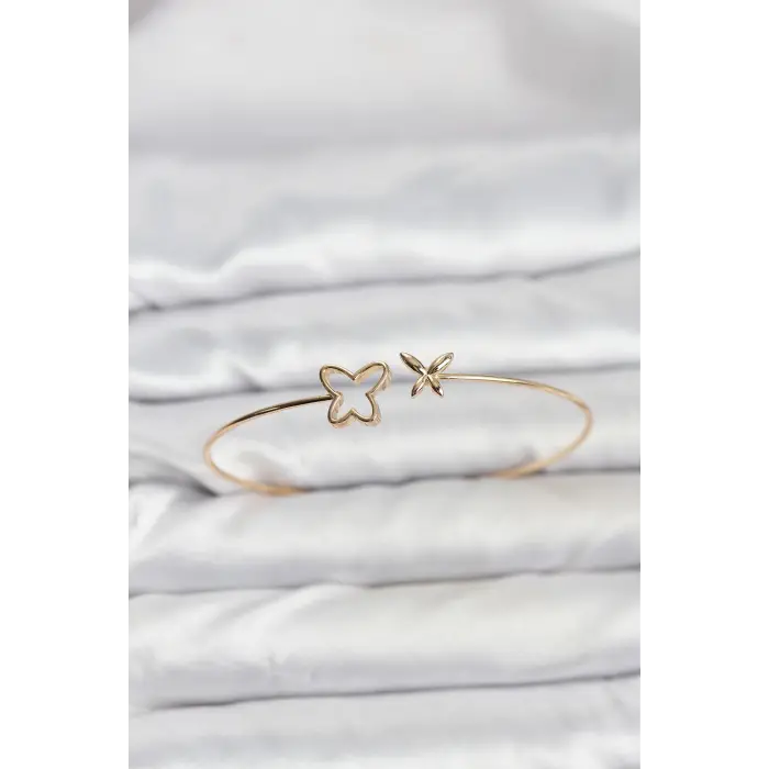 Kelebek Model Gold Renk Bileklik 5886
