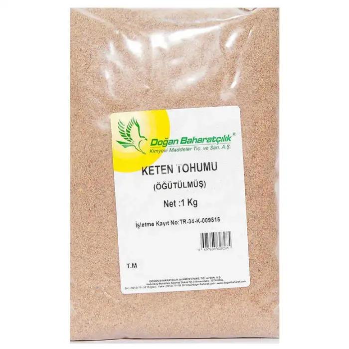 Keten Tohumu Öğütülmüş Doğal 1000 Gr Paket