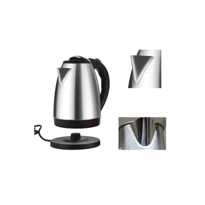 Kettle Su Isıtıcı C F Priz Uyumlu 220 - 240 V Paslanmaz Çelik Kablolu