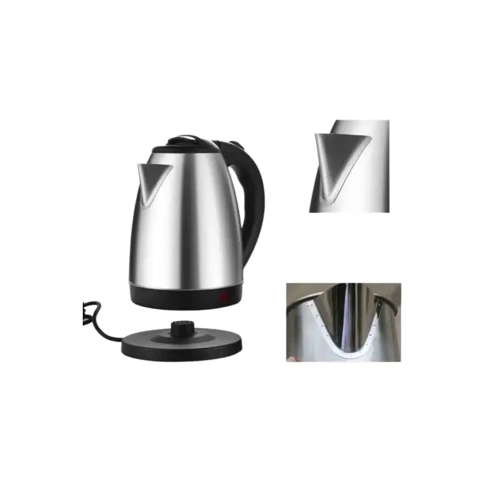 Kettle Su Isıtıcı C F Priz Uyumlu 220 - 240 V Paslanmaz Çelik Kablolu