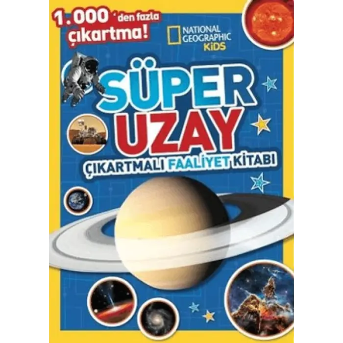 Kids Süper Uzay Çıkartmalı Faaliyet Kitabı