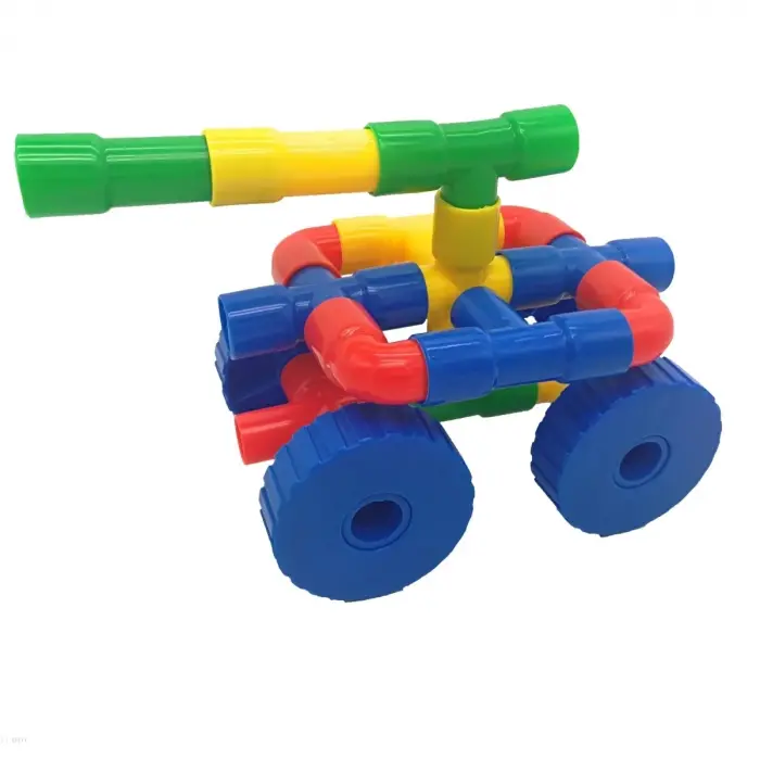King Kids Tekerlekli Boru  72 Parça - PE 7190