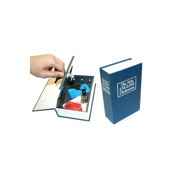 Kitap şeklinde gizli kasa kumbara İngilizce sözlük görünümlü dekoratif ürün - Hobi & Eğlence