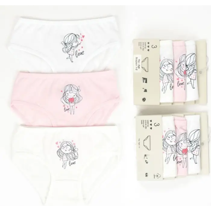 Kız 3lü Slip K128666 (tek adet fiyatıdır)