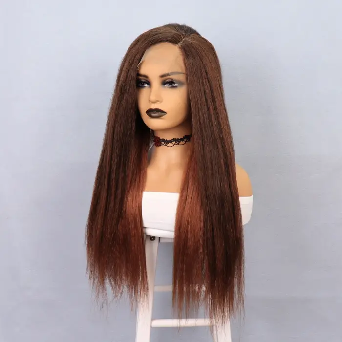 Kızıl Kahve Yaki Afro Peruk