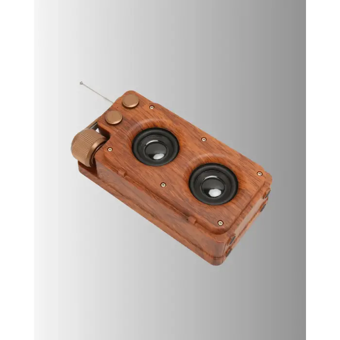 Klasik Görünümlü Bluetooth Hoparlör 360 Derece Stereo ve FM Radyo