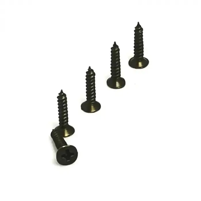 Klips, Menteşe, Ayak, Ağaç, Sunta Vidası 2,2x13 Mm - Siyah 100 Adet