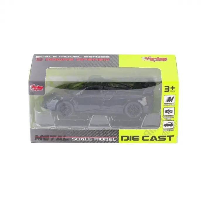 KM-36201A-Vardem Kutulu Çek Bırak 1:36 Metal Araba