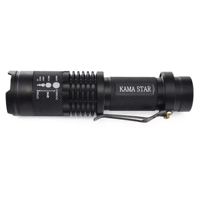 Km 87 Polis Tipi Zoomlu Şarjlı Metal Dağ Kamp Cep Feneri