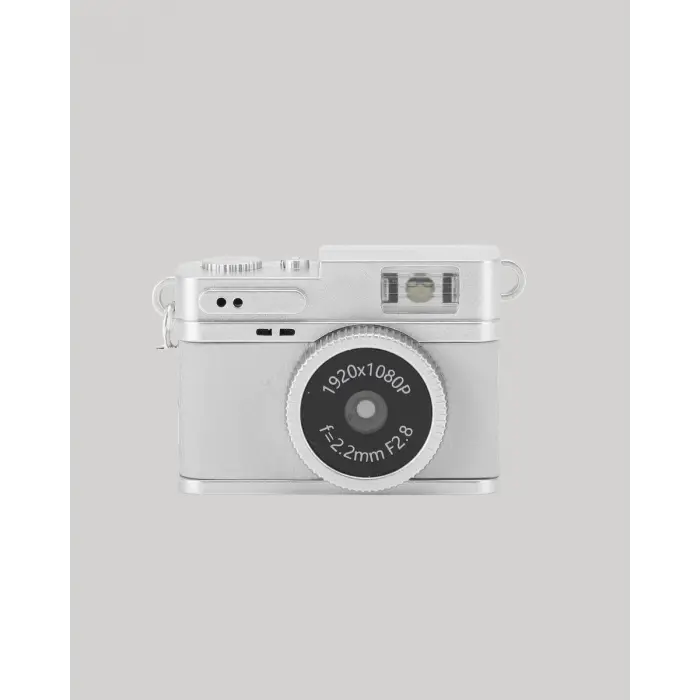 Kompakt Mini Kamera Retro Tasarım 128GB Hafıza 1080P Video
