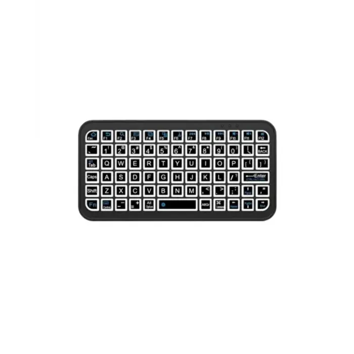 Kompakt Siyah RGB Işıklı Bluetooth Mini Klavye