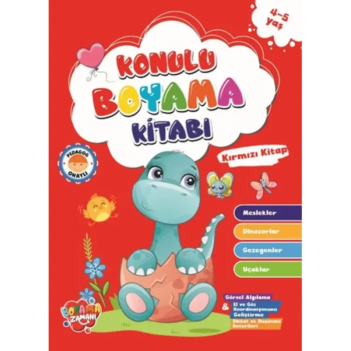 Konulu Boyama - Kırmızı (4-5 Yaş)