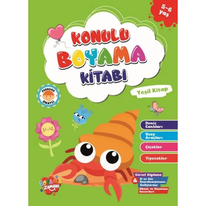 Konulu Boyama - Yeşil (5-6 Yaş)