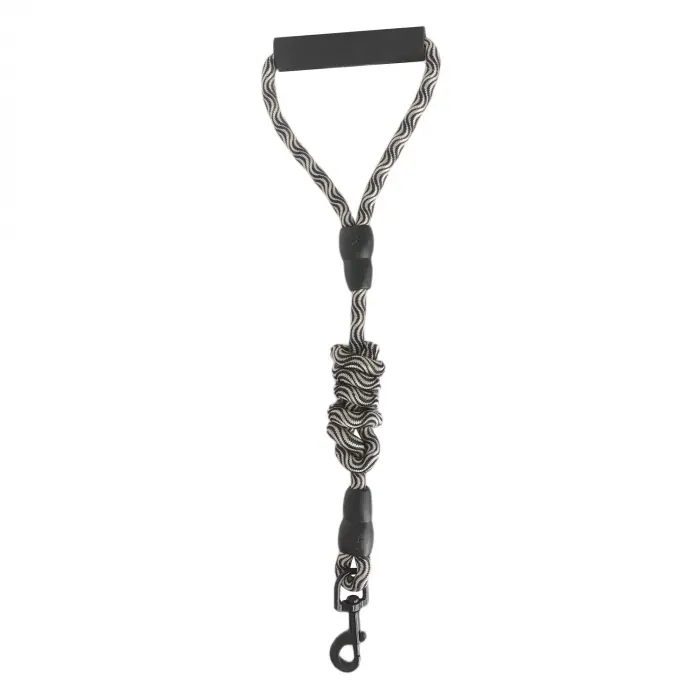 Köpek Göğüs Tasma Seti Daa Desenli 1.5 cm*35-48 cm Siyah-Beyaz
