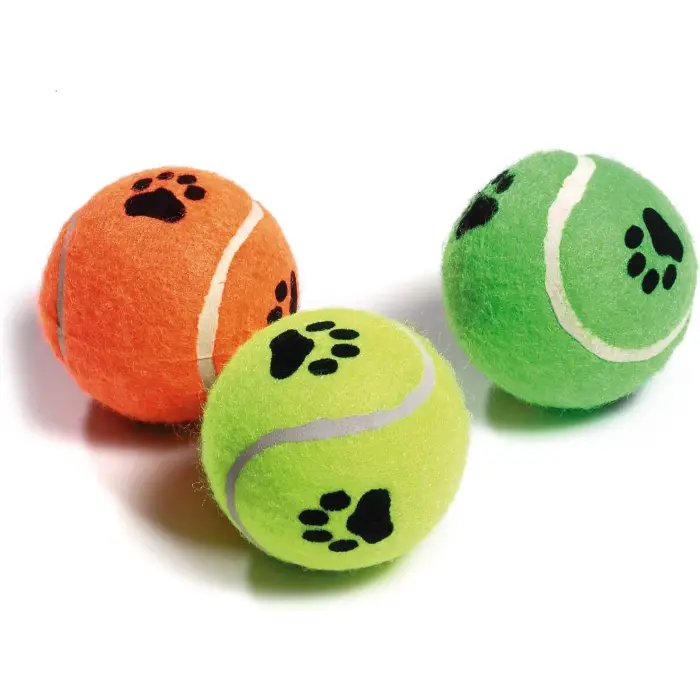 KP Köpek Oyuncak Tenis Topu Sert 3’lü 6 cm – Dalı Köpek Topu