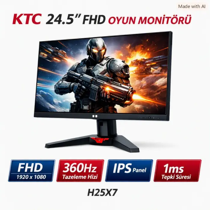 KTC 24.5" H25X7 FHD 360Hz IPS 1ms