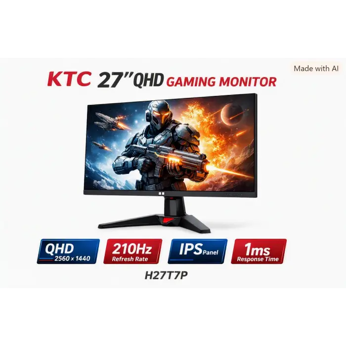 KTC 27" H27T7P QHD 210Hz IPS 1ms
