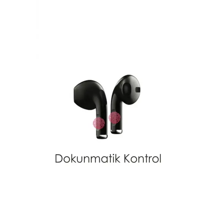 Kulak içi TWS Bluetooth 5.1 kulaklık siyah ANC mikrofonlu dokunmatik kontrollü 2 yıl garantili