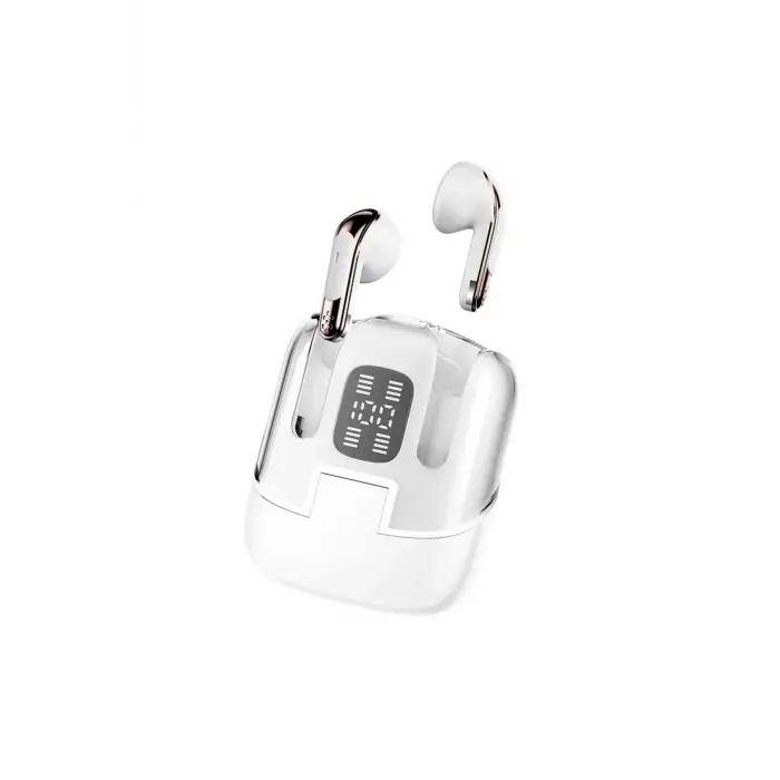 Kulak içi TWS Bluetooth Kulaklık - Renk: Beyaz, Bluetooth Versiyon: 5.3, Mikrofon