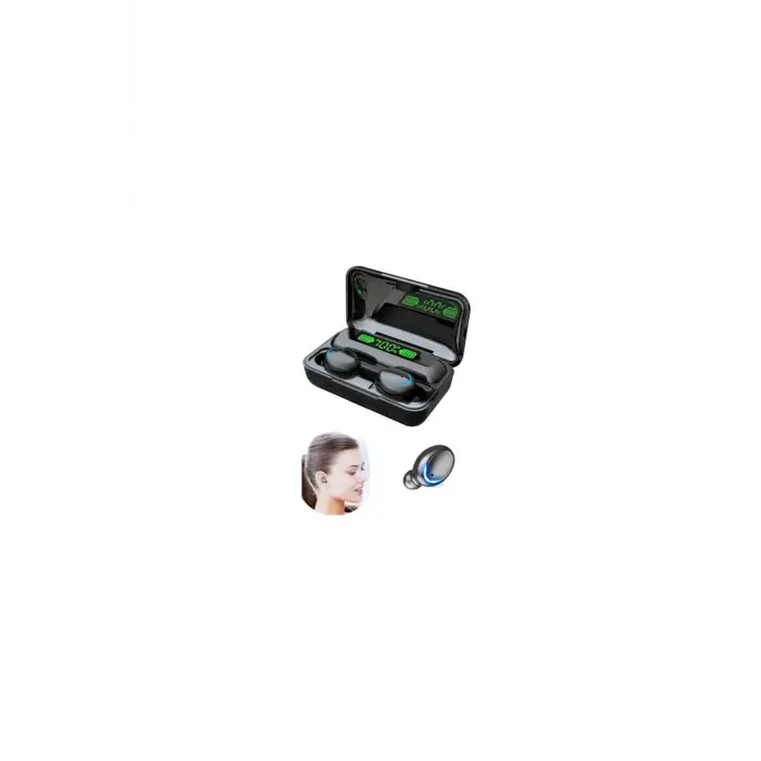 Kulak içi TWS Bluetooth Kulaklık - Renk: Siyah, Bluetooth Versiyon: 5.2, Mikrofon