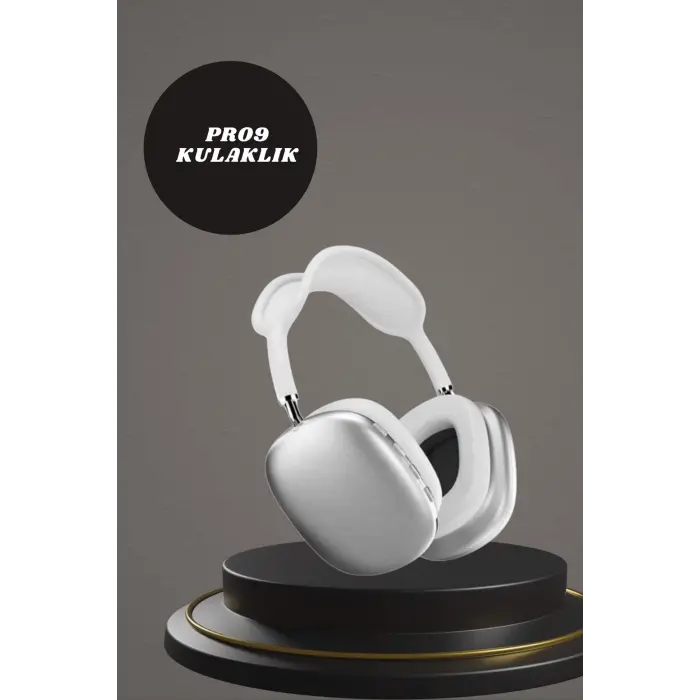 Kulak Üstü P9 Kablosuz Bluetooth Kulaklık ve 7 Kordonlu Akıllı Saat