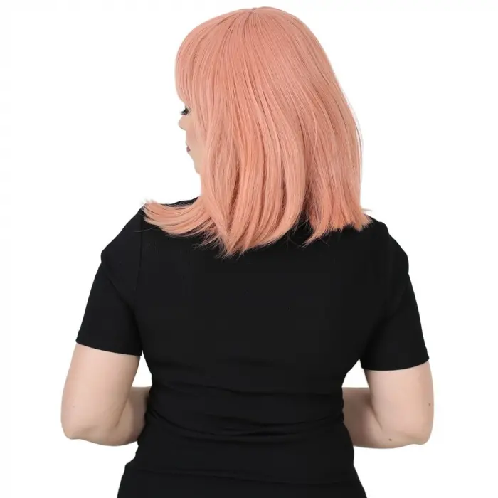 Küt Kahküllü Fiber Sen Peruk / Gül Kurusu