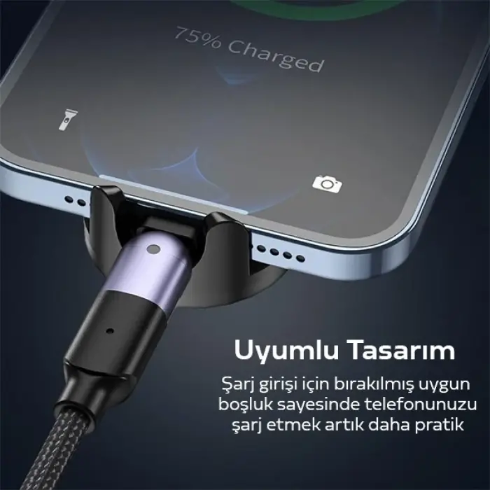 KUULAA Universal Mıknatıslı Standlı Cep Telefon Araç Tutucu Aluminum-(5775)
