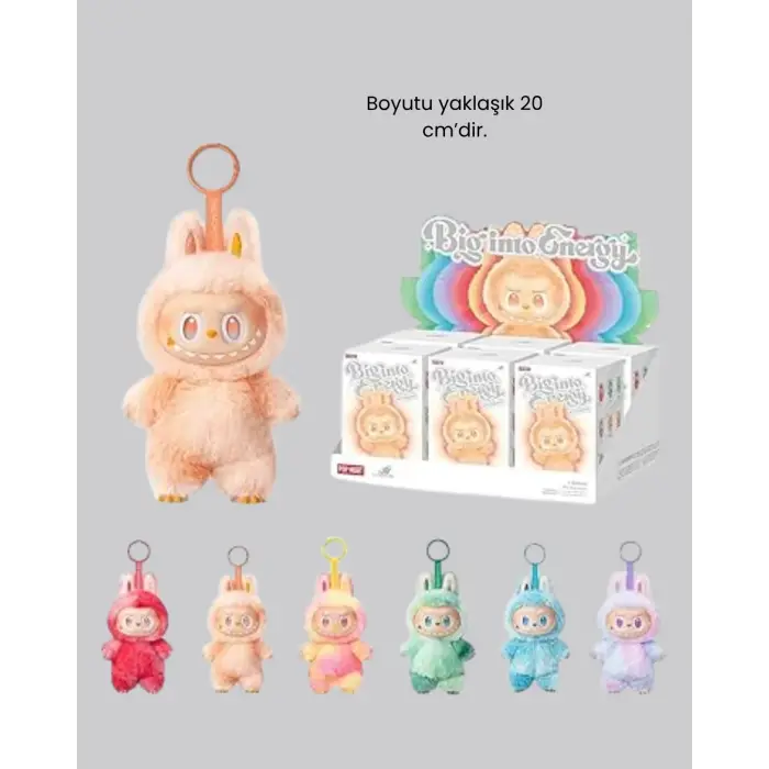 Labubu Peluş Oyuncak – Koleksiyonluk Yumuşak Dekoratif Figür 20 cm