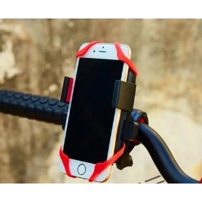 Lastik Destekli Standlı Bisiklet Telefon Tutucu Bx40