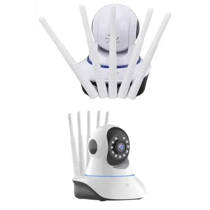 LED Aydınlatmalı 5 Antenli Motorlu 1080P Wifi Kamera Sensörlü Yeni Nesil