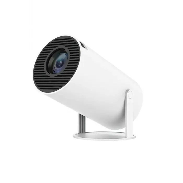 LED FULL HD projeksiyon cihazı 2160x1440 çözünürlük WiFi Bluetooth USB HDMI beyaz