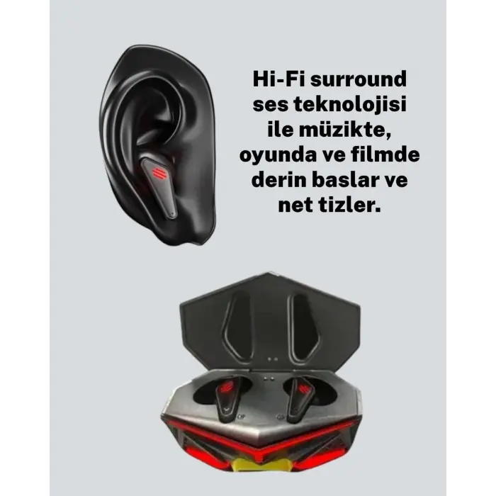 Led Işıklı Kablosuz Bluetooth 5.0 Gaming Kulaklık
