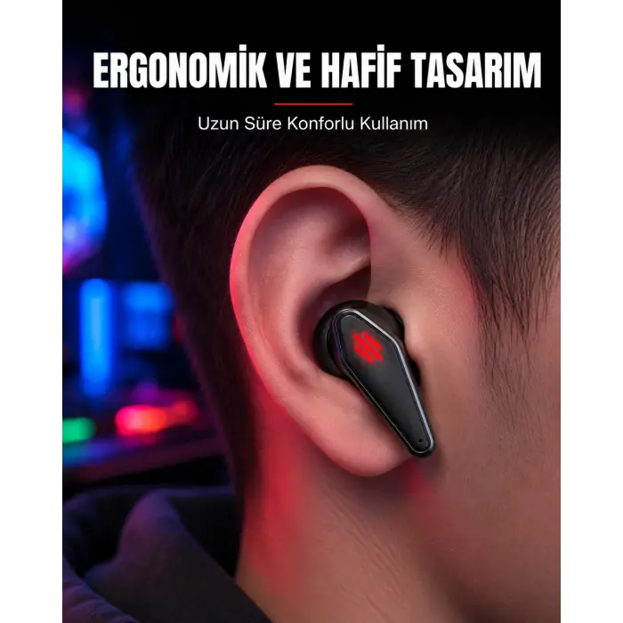 Led Işıklı Kablosuz  Kulaklık Ergonomik Tasarım Yeni Nesil