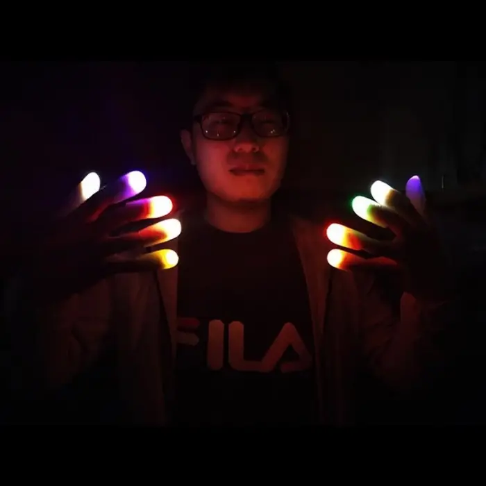 Led Işıklı Sihirli Parmak Işıklı Parmak Şaka Parmak Bx40