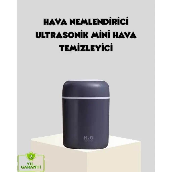 LED Işıklı USB Nemlendirici – Sürekli ve Aralıklı Püskürtme Modu