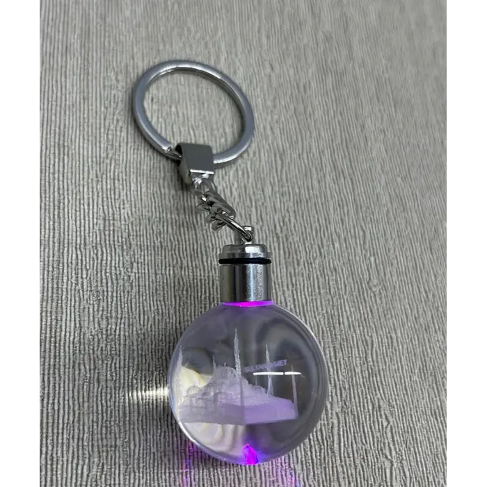Ledli Sultanahmet Tasarımı Kristal Anahtarlık