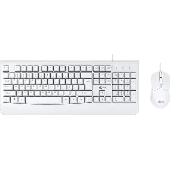 LENOVO LECOO Q Usb Kablolu Beyaz Klavye/Mouse Set CM105