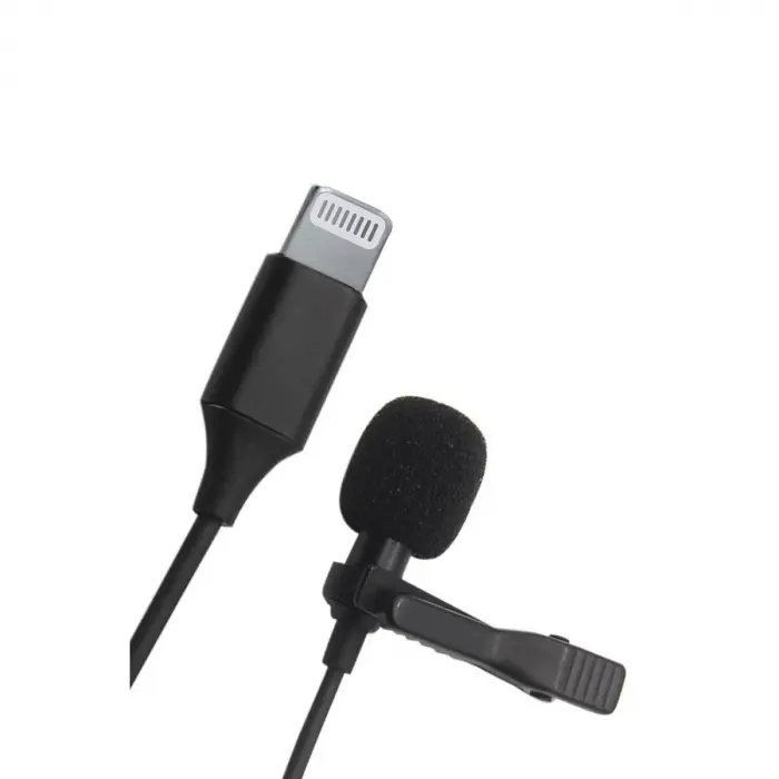 Lightning 2 Metre Double Mikrofon - Siyah