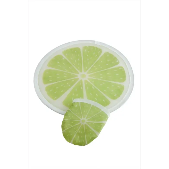 Limon Desenli Kore Yelpaze