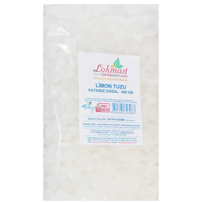 Limon Tuzu Granül Çakıl 500 Gr Paket