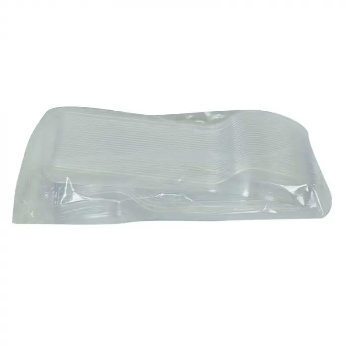 Lüks Çatal Sert Plastik Şeffaf 50 Adet 1 Paket