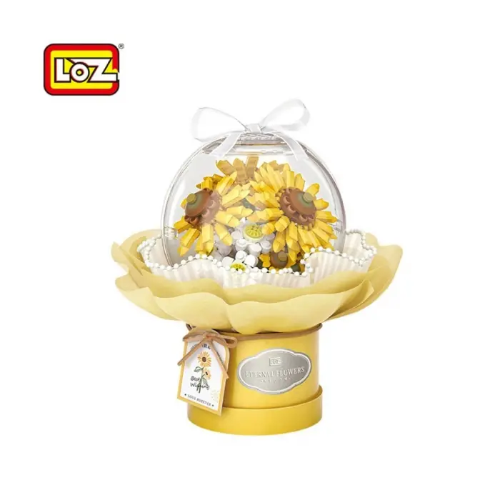 LZ-1299 NessiWorld LEDLİ AYÇİÇEĞİ BUKETİ 510 PARÇA BLOCK OYUNCAK