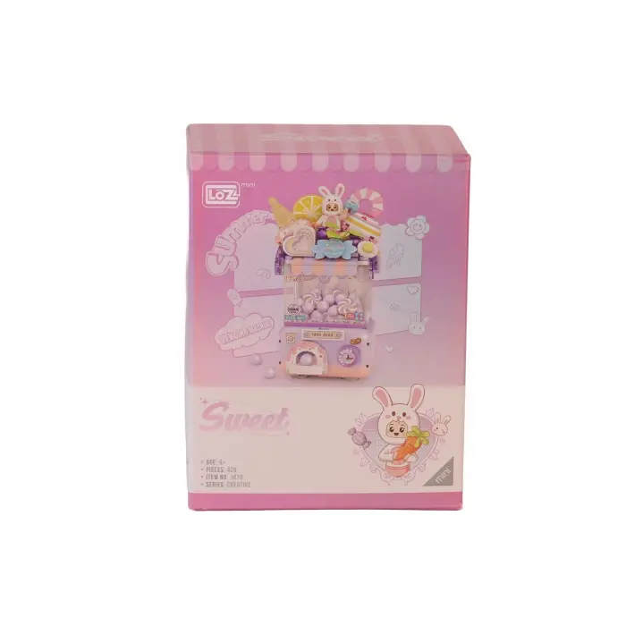 LZ1679 LOZ  Sevimli Gashapon Makineleri MOR  BLOCK OYUNCAK 428 PRÇ