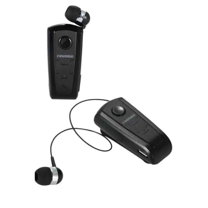 Makaralı Bluetooth Kulakiçi Yaka Kulaklığı Kablosuz Kulaklık
