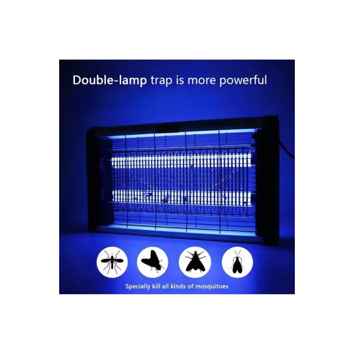 Makine formunda mavi ışıklı sinek ve böcek öldürücü kovucu, tehlikeli değil, 2x4 watt