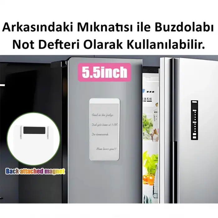 Manyetik Mini Sihirli Yazı Tahtası 5,5 - 14 cm