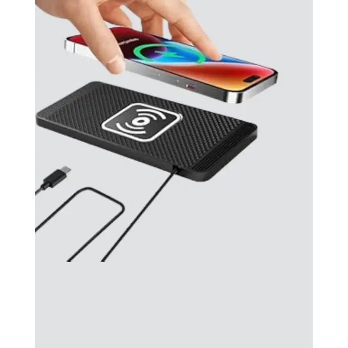Manyetik Şarj Pedi 7.5W 10W 15W Hızlı Şarj Kaymaz Tabanlı