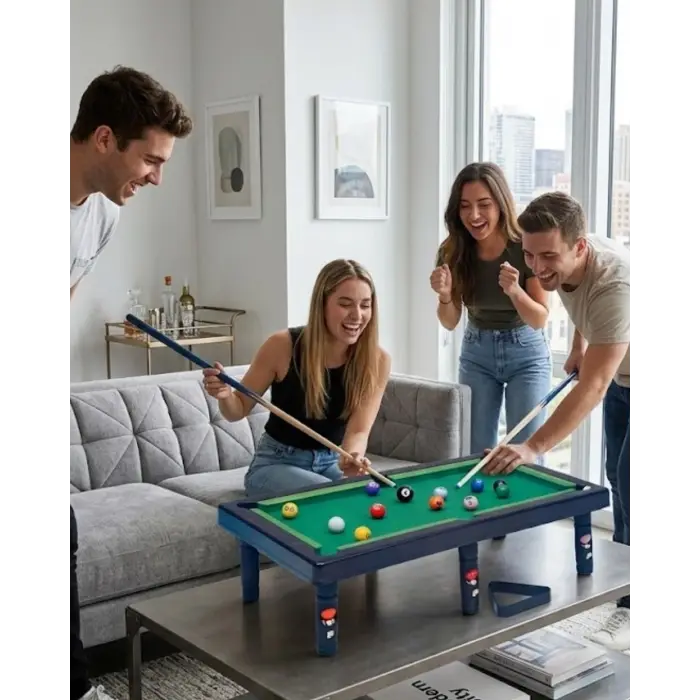 Masaüstü Bilardo Seti 5 Yaş Üzeri Çocuklar İçin Eğitici Oyuncak
