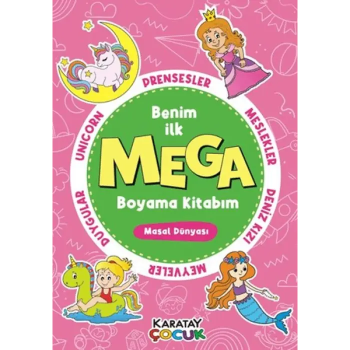 Mega Boyama Kitabım - Masal Dünyası