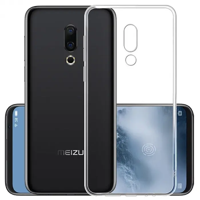 Meizu 16 Plus Kamera Korumalı Ultra Koruma Silikon Kılıf-(5775)